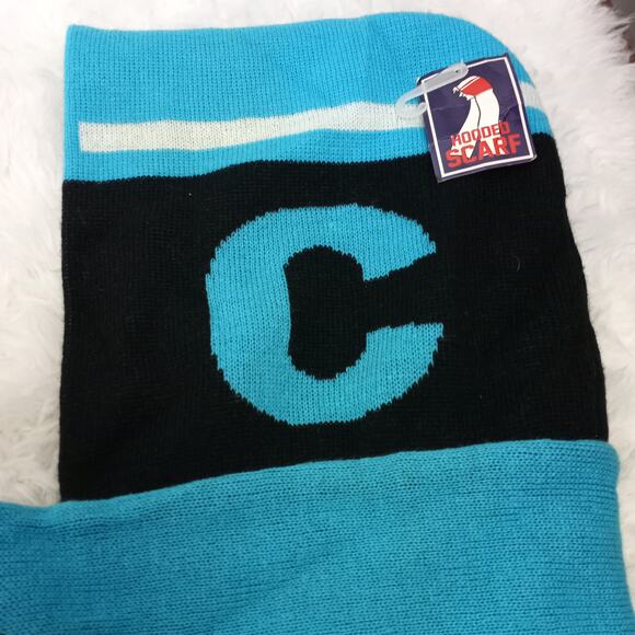 NWT Carolina Panthers Hooded Scarf Pockets - Picture 2 of 4